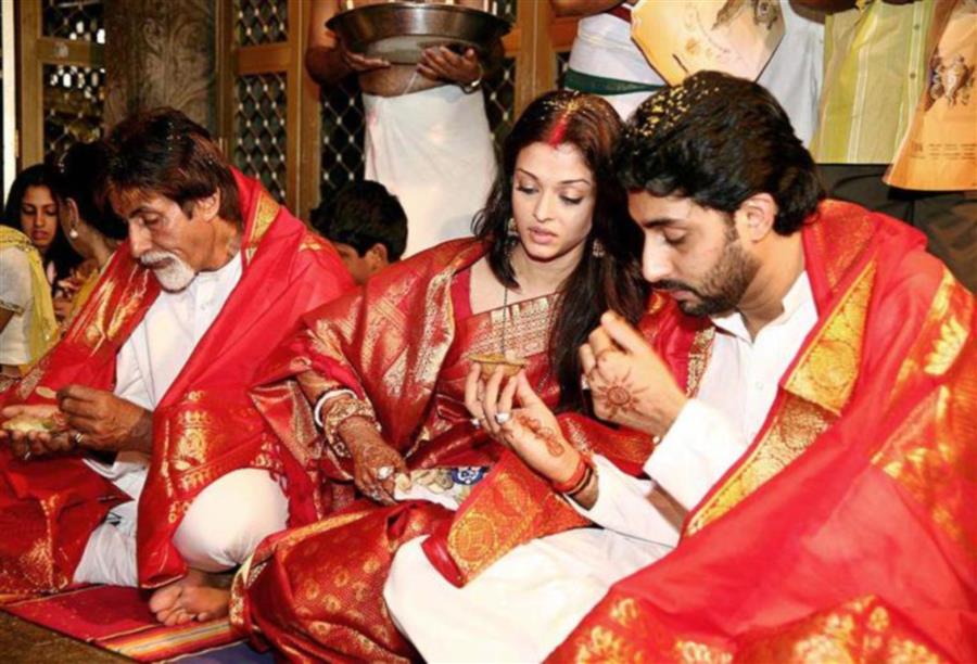 حفل زواج ابن أميتاب باتشان يشطر بوليوود نصفين "خان – باتشان"