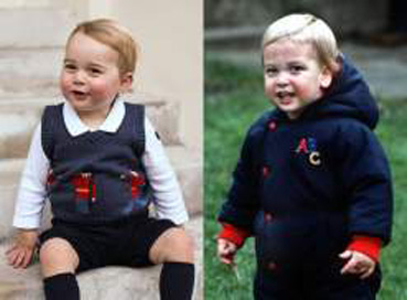 صورة تظهر الشبه الكبير بين الأمير جورج ووالده الأمير ويليام