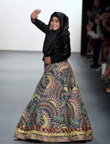 الحجاب لأول مرة في أسبوع الموضة في نيويورك