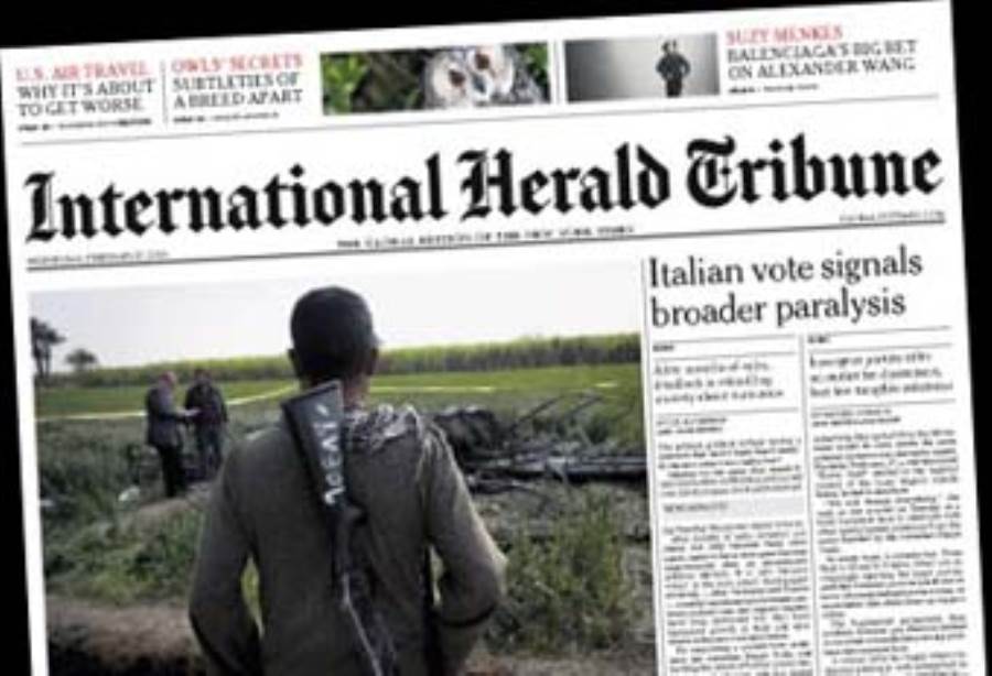 صحيفة الـ International Herald Tribune ستصبح The International New York Times