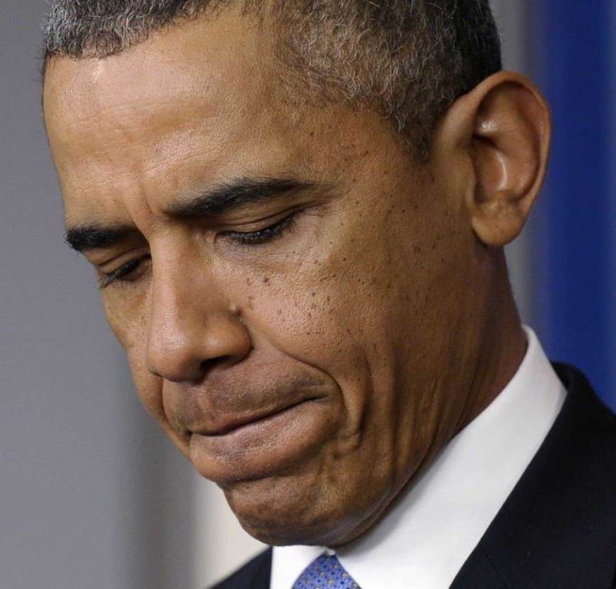 سبب بكاء اوباما ؟