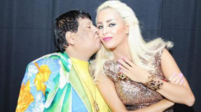  شاهد صور الغرام بين شعبان عبدالرحيم ومنار اللبنانية