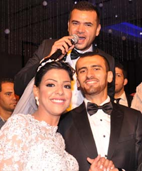 سامو زين يتألق فى زفاف سهر واحمد