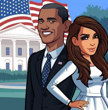 كيم كارادشيان تدعم أوباما!