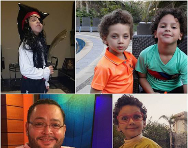 صورة أولاد أحمد رزق في أحدث ظهور فهل يشبهون والدهم؟