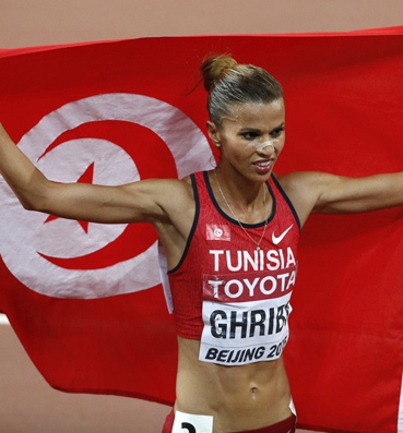 التونسية حبيبة الغريبي تحقق رقماً أولمبياً قياسياً في العدو