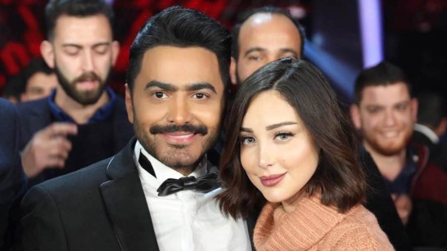 بسمة بوسيل وتامر حسني