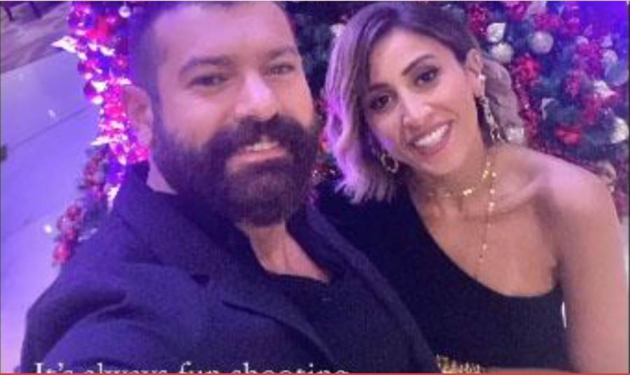 شاهد.. سر الصورة الخاصة بين دينا الشربيني وعمرو يوسف