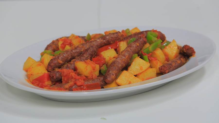 سجق بالبطاطس