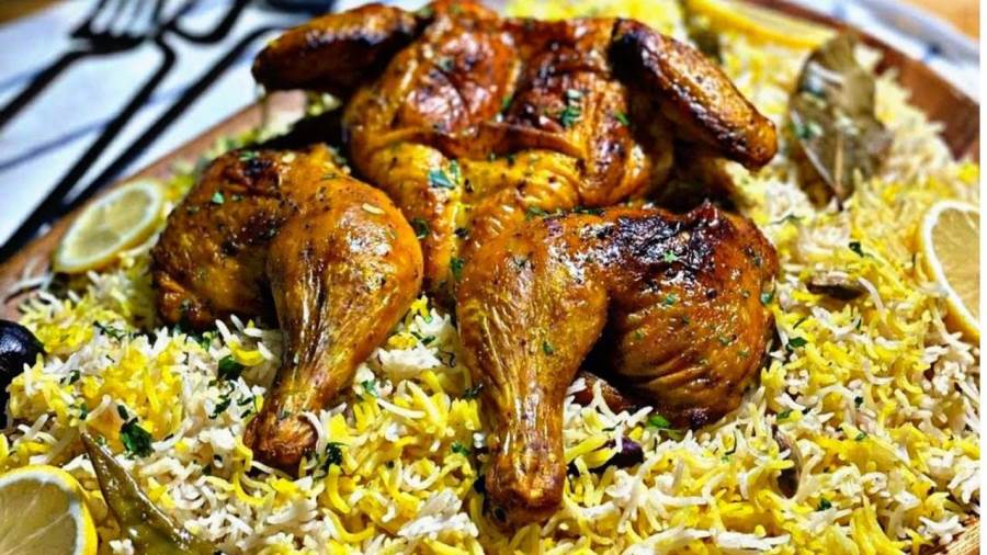 مندي دجاج بالفحم