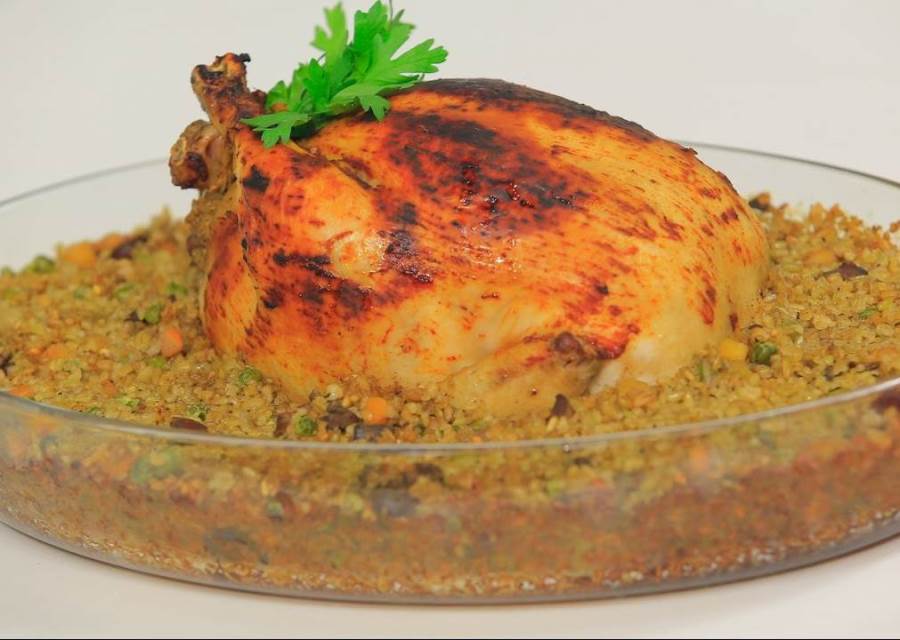 طريقة عمل طاجن الدجاج بالفريك