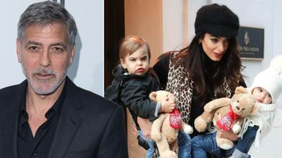 جورج كلوني واسرته