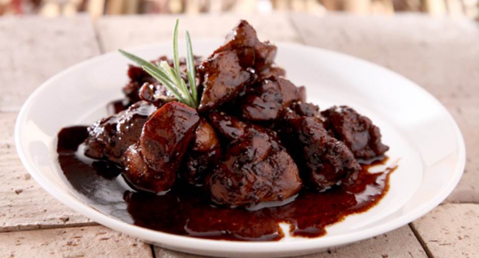 جربي كبدة الدجاج مع دبس الرمان