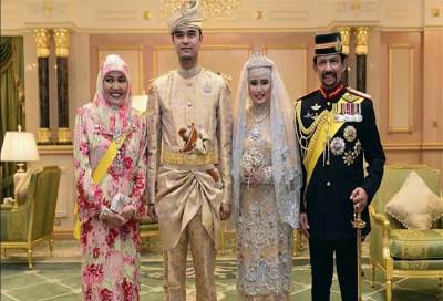 في ليلة من ذهب .. سلطان بروناي يحتفل بعقد قران ابنته وسط 2000 مدعو 