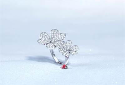 قطعة مجوهرات من «فان كليف اند أربلز» تحطم رقما قياسيا في مزاد كريستيز