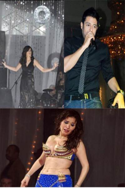 حماقي يقطع شهر العسل لإحياء حفلة رأس السنة برفقة دينا وآمال