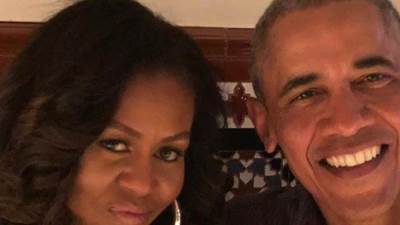 الزوجان اوباما يحتفلان بعيد زواجهما العشرين الذي تأخربسبب مناظرة