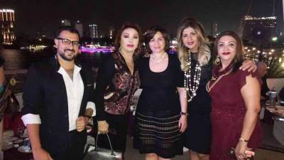 تكريم نبيلة عبيد وإلهام شاهين وصابرين ولبلبة على نيل القاهرة