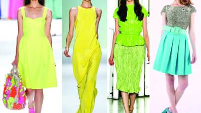 الألوان الفسفورية للسهرات وموديلات العروسة أكثر رومانسية