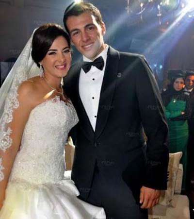 بالصور .. زفاف دنيا غانم ورامي رضوان في حفل أسطوري