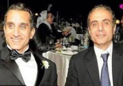 أول ظهور علني لباسم يوسف مع شقيقه