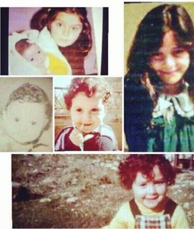 صورة سيرين عبد النور في فترة الطفولة