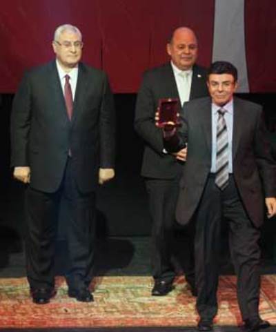  عدلى منصور يشهد عيد الفن بدار الأوبرا المصرية