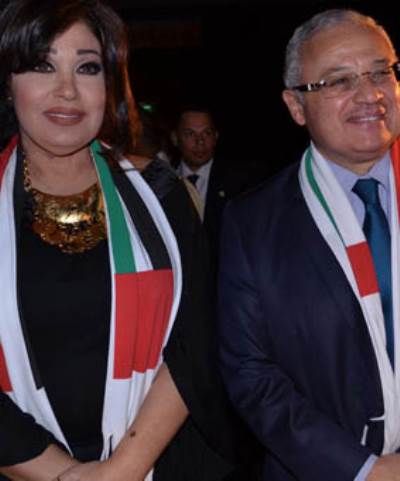  هالة سرحان ونيللى وفيفى عبده فى حفل حكاية خير