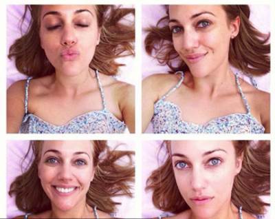 صورة مريم أوزرلي بدون مكياج وعلى طريقة ال selfie