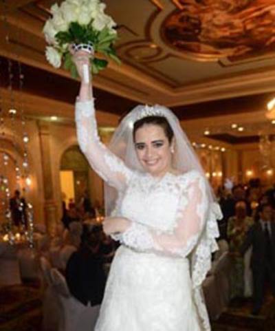 بالصور .. زفاف هند شاهين على احمد الحسيني