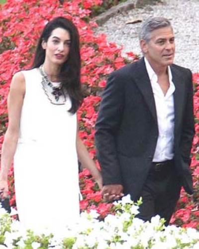 صور جورج كلوني يلتقي بحماته للمرة الأولى