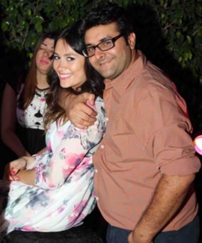  اوكا واورتيجا وتامر حسنى ومى سليم  فى عيد ميلاد زوجة وليد منصور 