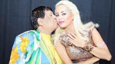  شاهد صور الغرام بين شعبان عبدالرحيم ومنار اللبنانية