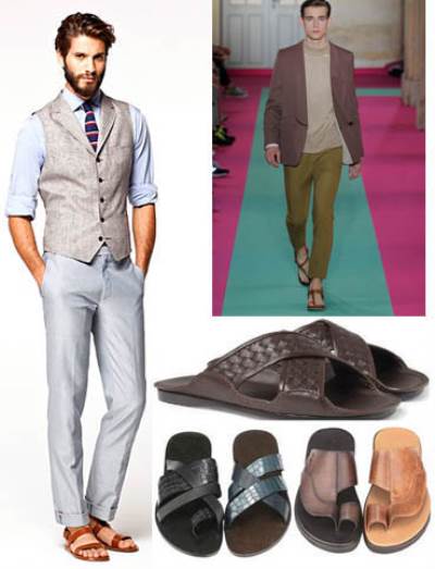 الصندل يعود كخيار جديد للرجل الأنيق .. لكن بشروط