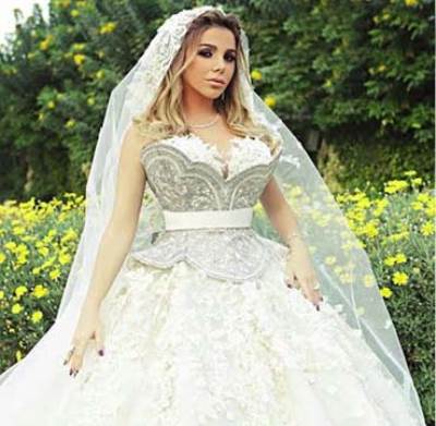 شاهد رزان مغربي تبهر محبيها بفستان زفاف أسطوري