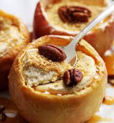 وصفة التفاح المشوي المحشي تشيزكيك