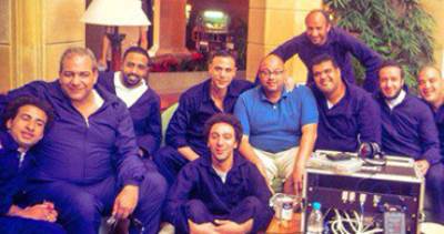 الفنان محمد إمام ينشر صورة من كواليس فيلمه الجديد "كابتن مصر"