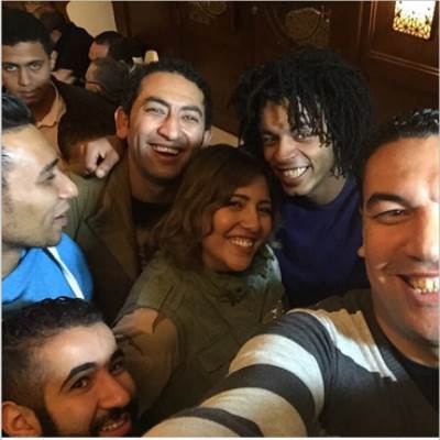 فى حفل عائلى خطوبة مى كساب واوكا 