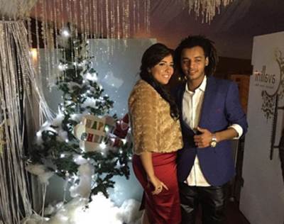 صور مي كساب الأولى من خطوبتها للفنان الشعبي أوكا