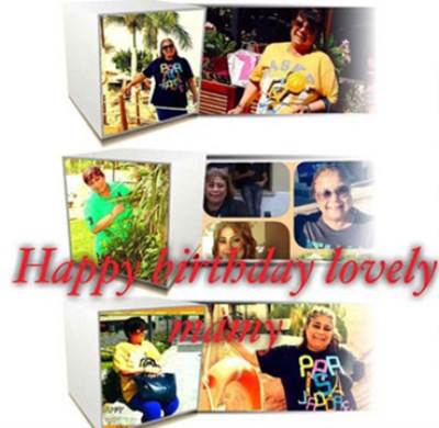 صورة منة فضالي تحتفل بعيد ميلاد والدتها