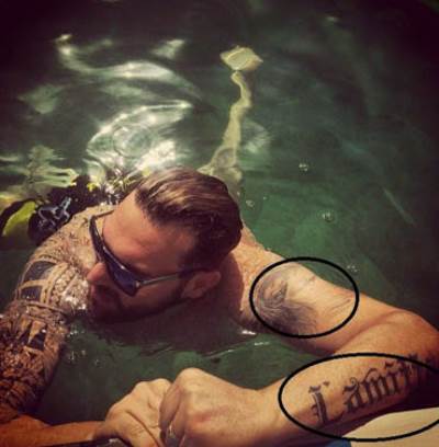 زوج لاميتا فرنجية يخلد حبهمها بوشمين لوجهها وإسمها