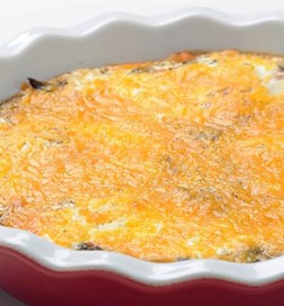 سبانخ بالبيض واللحم المفروم