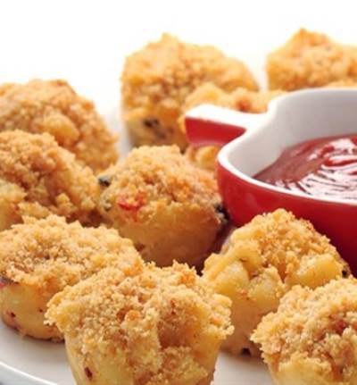 لقيمات المكرونة والجبنة