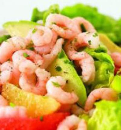 سلطة الروبيان والكابوريا