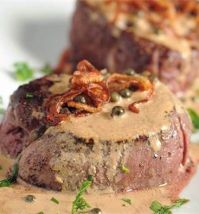 فيليه لحم البقر مع الفلفل