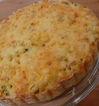 فطيرة اللحم بالجبن من مطبخ منال العالم