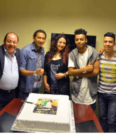 بالصور .. فريق 8% يحتفل بفيلم "4 كوتشينة"