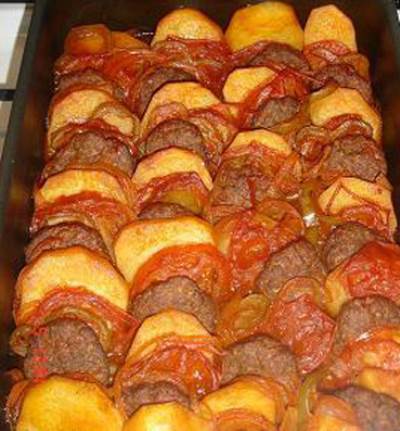 بطاطس محشية بالكفتة