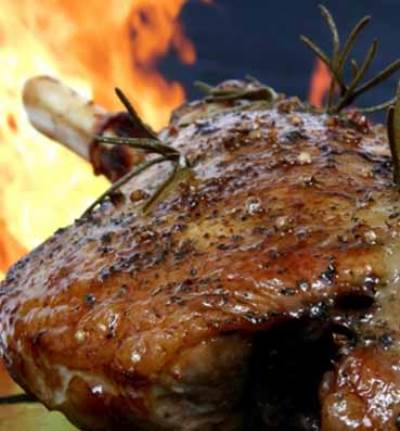 فخذ الخروف المشوي