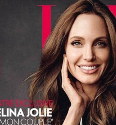 أنجلينا جولي تتصدر غلاف مجلة Elle الفرنسية